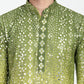 Ombre Effect Mirrorwork Kurta Set