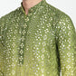 Ombre Effect Mirrorwork Kurta Set