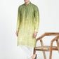 Ombre Effect Mirrorwork Kurta Set