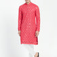 Classic Mirror Embroidery Kurta Set