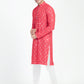 Classic Mirror Embroidery Kurta Set