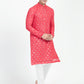 Classic Mirror Embroidery Kurta Set