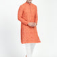 Lucknowi Sequins Worked Chikankari Kurta Set