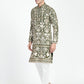 Mens Zari Embroidery Kurta Set