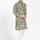 Mens Zari Embroidery Kurta Set