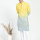 Ombre Effect Mirrorwork Kurta Set