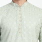 Floral Chikankari Embroidery Kurta Set