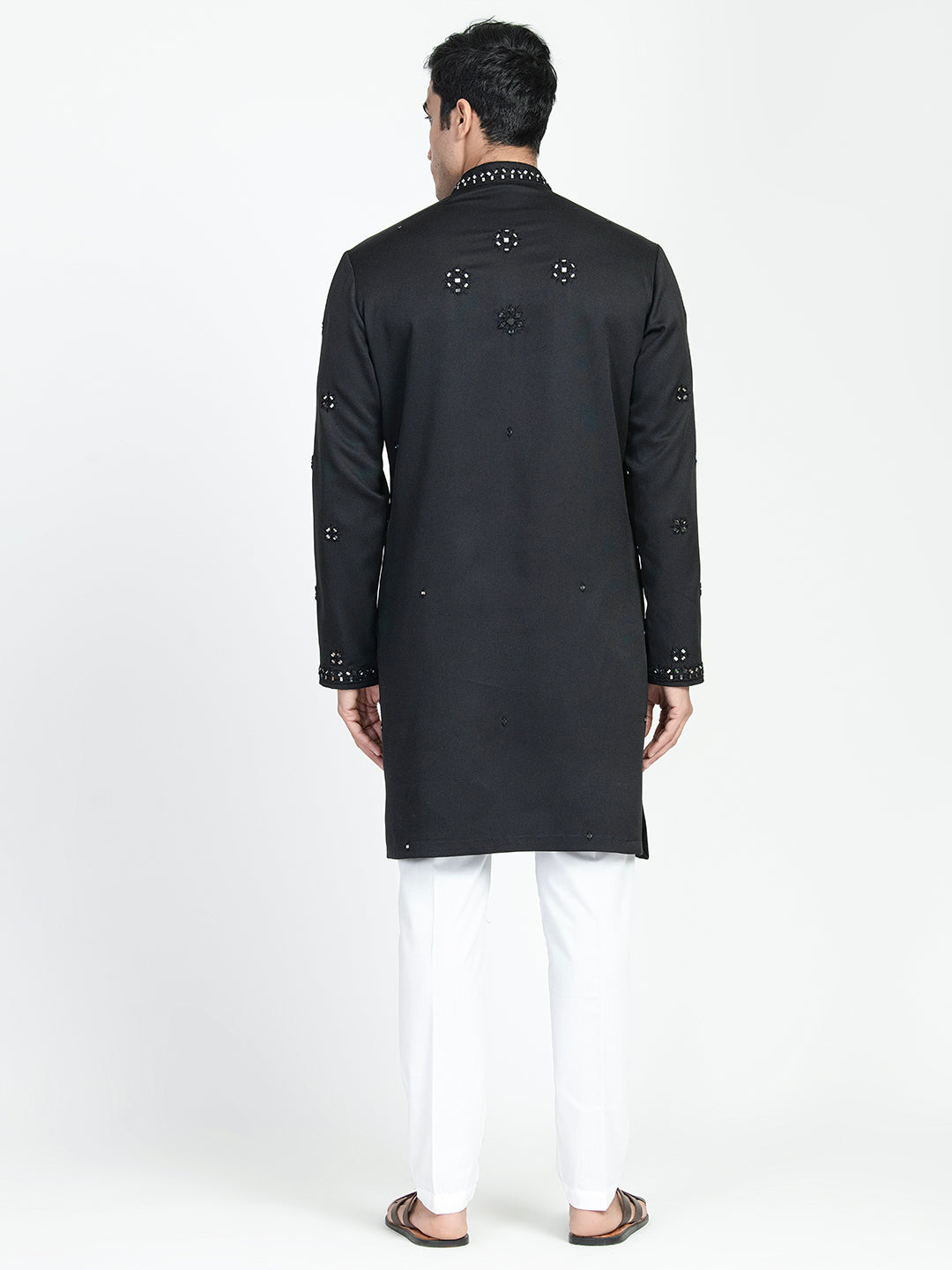 Real Glass Intricate Threadwork Kurta Set