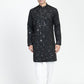 Real Glass Intricate Threadwork Kurta Set