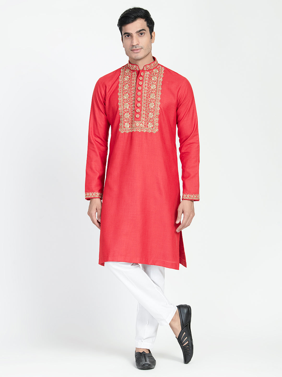 Hand Embroidered Dabka Work Kurta Set