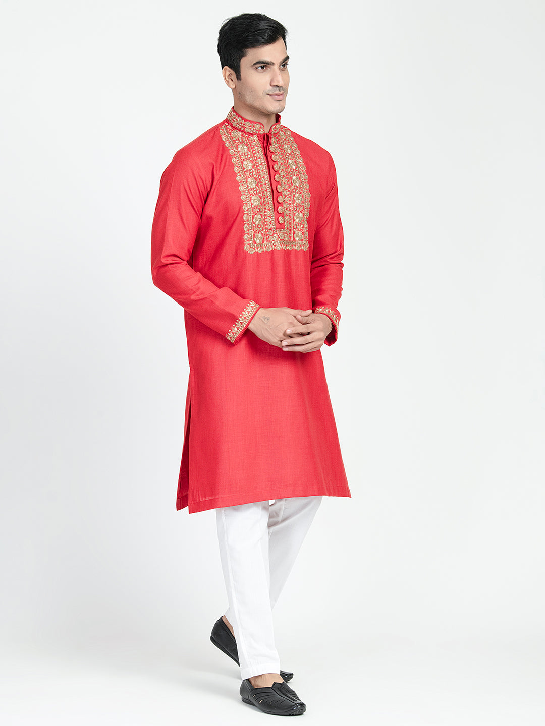 Hand Embroidered Dabka Work Kurta Set