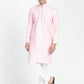 Blush Pink Mirror Embroidery Kurta Set