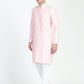 Blush Pink Mirror Embroidery Kurta Set