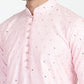 Blush Pink Mirror Embroidery Kurta Set