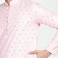 Blush Pink Mirror Embroidery Kurta Set