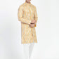 Full Buttoned Multicolored Kurta Set