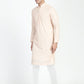 Mens Motif Work Chikankari Sequins Kurta Set