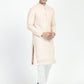 Mens Motif Work Chikankari Sequins Kurta Set