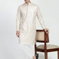 Formal Thread Embroidery Multicolored Kurta Set