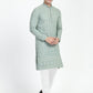 Classic Mirror Embroidery Kurta Set