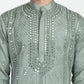 Thread Embroidered Real Glass Work Kurta Set