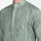 Thread Embroidered Real Glass Work Kurta Set