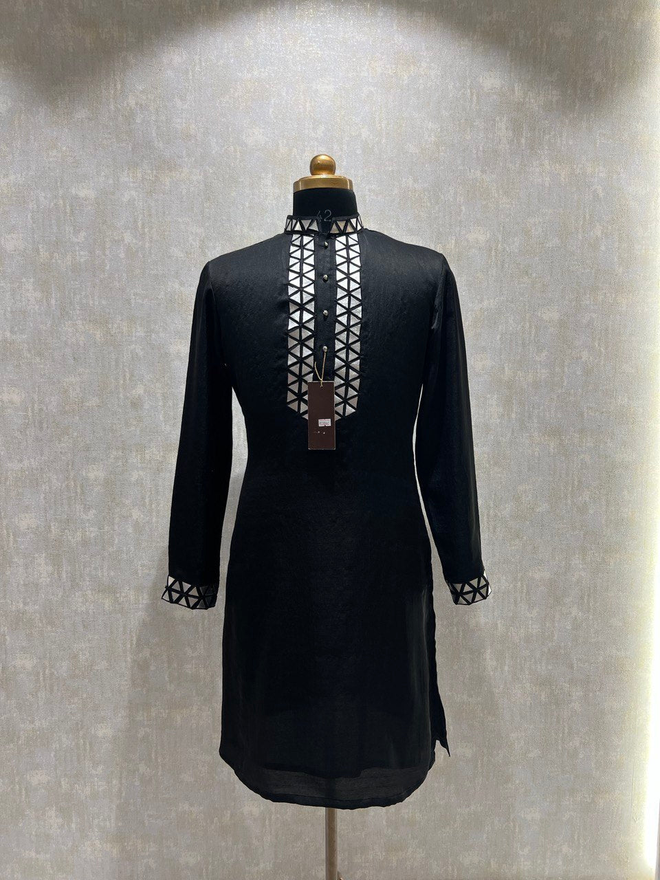 Formal Leather Embroidery Kurta Set