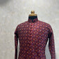 Floral Motif Work Multicolored Kurta Set