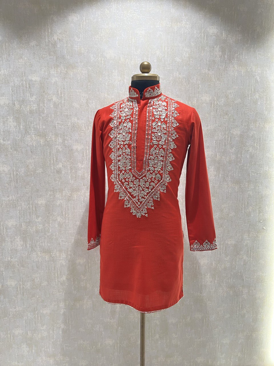 Handwork Placement Embroidery Kurta Set