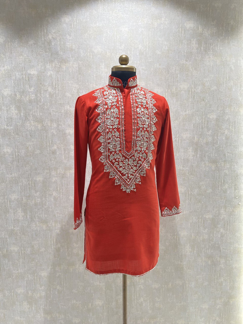 Handwork Placement Embroidery Kurta Set