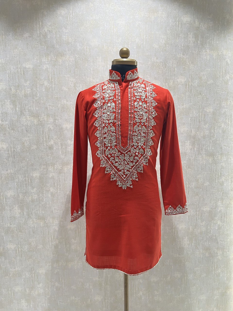 Handwork Placement Embroidery Kurta Set