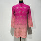 Ombre Dyed Chikankari Kurta Set With Sequins