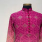 Ombre Dyed Chikankari Kurta Set With Sequins