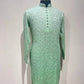 Ombre Dyed Chikankari Kurta Set With Sequins