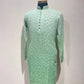 Ombre Dyed Chikankari Kurta Set With Sequins