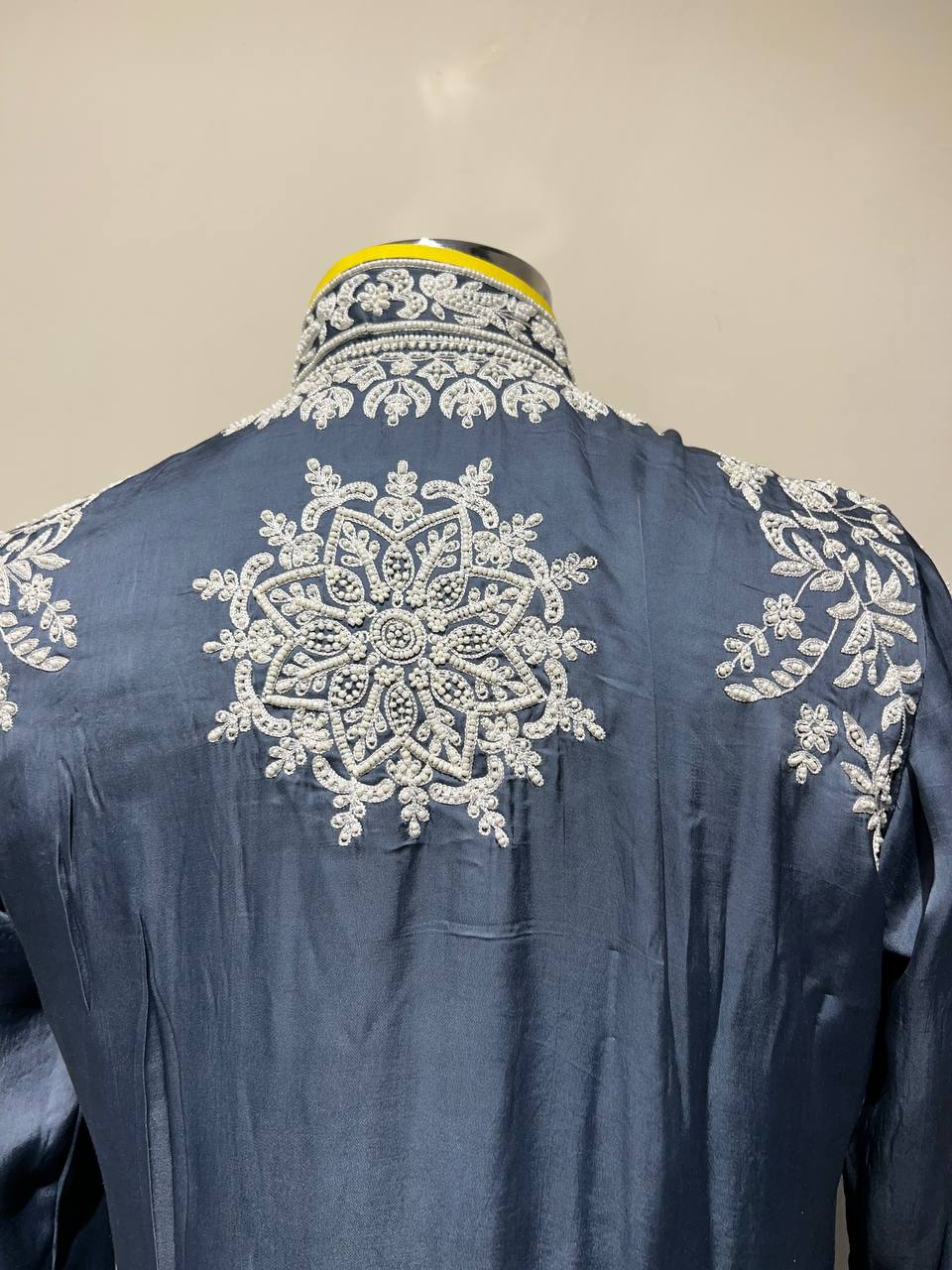 Hand Embroidered Pearlwork Kurta Set