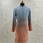 Ombre Dyed Mirrorwork Kurta Set