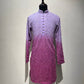 Ombre Dyed Chikankari Kurta Set With Sequins