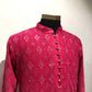 Ombre Dyed Chikankari Kurta Set With Sequins