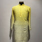 Ombre Dyed Chikankari Kurta Set With Sequins