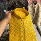 Lucknowi Sequins Worked Chikankari Kurta Set