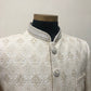 Ivory Asymettric Groomswear Sherwani Set