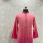 Ombre Dyed Chikankari Kurta Set With Sequins