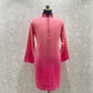 Ombre Dyed Chikankari Kurta Set With Sequins