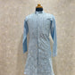 Real Glass Worked Full Buttoned Kurta Set