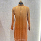 Ombre Dyed Chikankari Kurta Set With Sequins