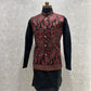 Kashmiri Embroidery Kurta Jacket Set