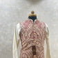 Kashmiri Embroidery Kurta Jacket Set