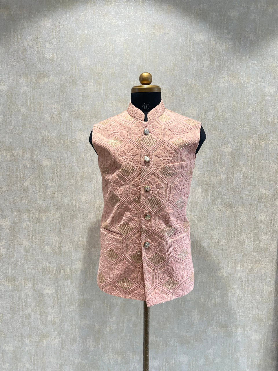 Chikankari Embroidery Kurta Jacket Set