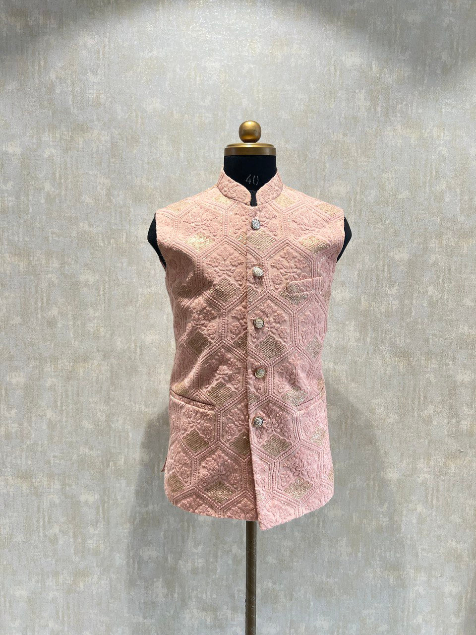 Chikankari Embroidery Kurta Jacket Set